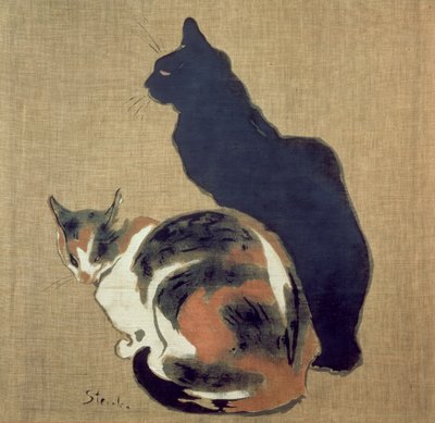 Due Gatti, 1894 da Théophile Alexandre Steinlen